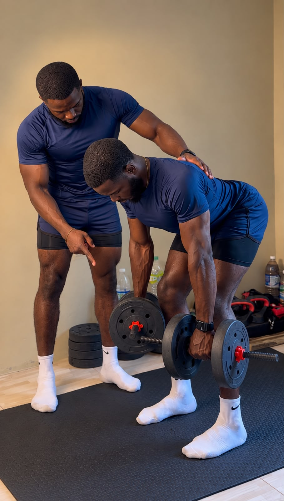 Coach Danny guiding beginner strength training